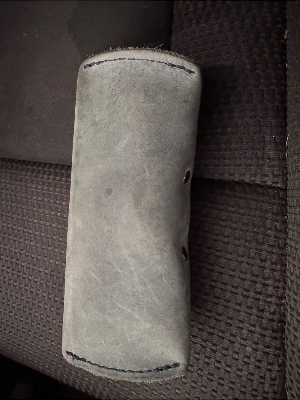 Portland Leather Goods Sunglasses Case Storm Gray Blue - Picture 3 of 7